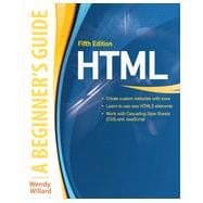 HTML: A Beginner's Guide, Fifth Edition 9780071809276