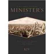 KJV Minister's Bible, Black Genuine Cowhide 9781586409302