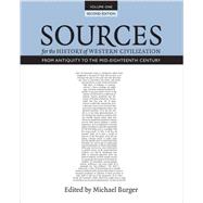 Sources for the History of Western Civilization 9781442609303