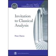Invitation to Classical Analysis 9780821869321