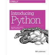 Introducing Python 9781449359362