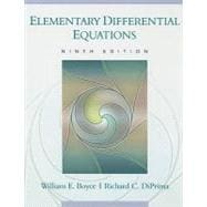 Elementary Differential Equations, 9th Edition 9780470039403