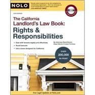 California Landlord's Law Book Vol. 1 : Rights and Responsibilities 9781413309409