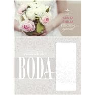RVR 1960 Biblia Recuerdo de Boda, blanco floral símil piel 9781433619519