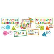 School Pop Shapes and Solids Bulletin Board Set 9781483829531