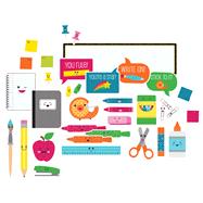 School Pop School Tools Mini Bulletin Board Set 9781483829562