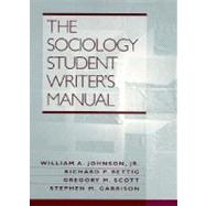 The Sociology Student Writer's Manual