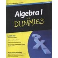 Algebra I For Dummies 9780470559642