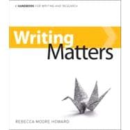 Writing Matters - A Handbook for Writing and Research 9780077429645