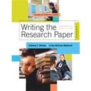 Writing the Research Paper A Handbook, 2009 MLA Update Edition 9780495799658