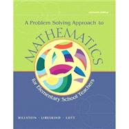 Mathematics Activities for Elementary School Teachers, Problem Solving Approach to Mathematics, and MyMathLab -- Valuepack Access Card 9780321829672