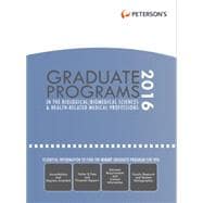 Peterson's Graduate Programs in the Humanities, Arts & Social Sciences 2016 9780768939699