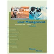 Cost Management Accounting & Control 9780324069730