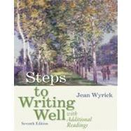 Steps to Writing Well with Additional Readings (with 2009 MLA Update Card) 9780495899761