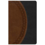KJV Large Print Personal Size Reference Bible, Black/Brown Deluxe LeatherTouch 9781433649769