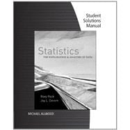 Student Solutions Manual for Peck/Devore's Statistics: The Exploration & Analysis of Data, 7th 9781111579777