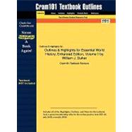 Outlines and Highlights for Essential World History, Enhanced Edition, Volume II by William J Duiker, Isbn : 9780495566281 9781428899780