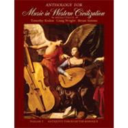 Anthology for Music in Western Civilization, Volume I 9781133379782