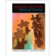Research Methods For The Behavioral Sciences 9780495509783