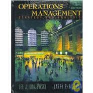 Operations Management: Strategy and Analysis 9780130199805