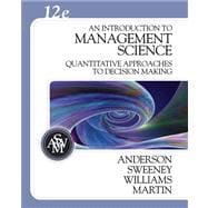 An Introduction to Management Science Quantitative Approaches to Decision Making (with CD-ROM and Crystal Ball Pro Printed Access Card) 9780324399806