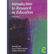 Introduction to Research in Education