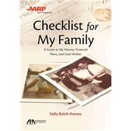ABA / AARP Checklist for My Family 9781627229821