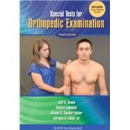 Special Tests for Orthopedic Examination 9781617119828