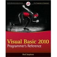 Visual Basic 2010 Programmer's Reference 9780470499832