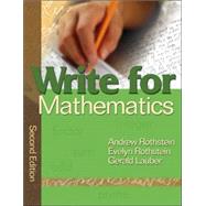 Write for Mathematics