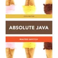 Absolute Java plus MyProgrammingLab with Pearson eText -- Access Card Package 9780132989961