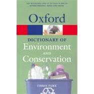A Dictionary of Environment and Conservation 9780198609964