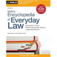 Nolo's Encyclopedia of Everyday Law 9781413319972