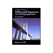 A First Course in Differential Equations With Modeling Applications 9780534379995