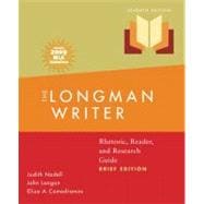 Longman Writer, The, Brief Edition, MLA Update Edition: Rhetoric, Reader, and Research Guide 9780205739998