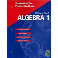 Algebra 1, Grade 9 Standardized Test Practice Workbook