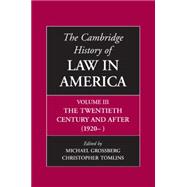 The Cambridge History of Law in America
