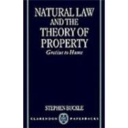 Natural Law and the Theory of Property Grotius to Hume