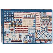 Thank You America Quilt Jigsaw Puzzle for Adults by Masako Wakayama 1000 Pieces, Dimensions 28 x 20