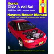 Honda Civic  del Sol 1992 thru 1995 Haynes Repair Manual