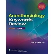 Anesthesiology Keywords Review