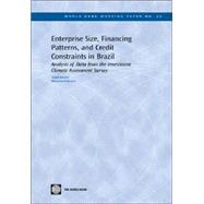 Enterprise Size Financing Patterns and Credit Constraints in Brazil Analysis of Data from the Inve