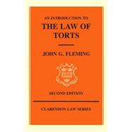 An Introduction to the Law of Torts