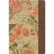 NASB Notetaking Bible, Large Print, Vintage Floral LeatherTouch, Zipper Edition