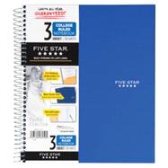 Mead Five Star 3-Subject Notebook, 8.5 x 11, College Ruled, 150 Sheets (B07DPLQMF9)