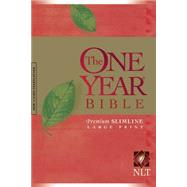 NLT One Year Premium Slimline Large Print Bible, Softcover