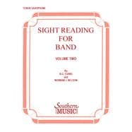 Sight Reading for Band, Book 2 Bb Tenor Saxophone