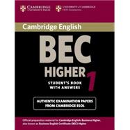 Cambridge BEC Higher 1: Practice Tests from the University of Cambridge Local Examinations Syndicate