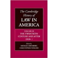 The Cambridge History of Law in America