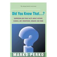 Did You Know That